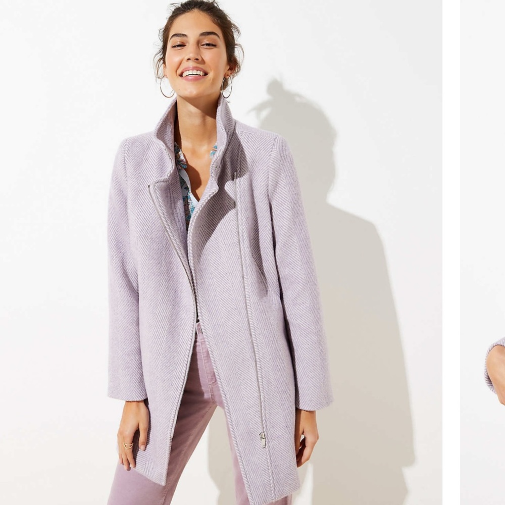 Loft Herringbone Moto Coat (Style #:512442)